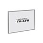 Azar Magnetic Sign Holder, 11" x 8.5", Horizontal, Wall Mounted, Clear, Acrylic, 10/Pack (129922)~#|#~E4680239-3764-4767-865AA75DD6C4FAF6_sc7