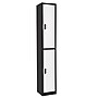 AdirOffice 72"H 2-Tier Black/White Storage Locker (ADI629-202-B-W-DL)~#|#~E46847BE-5D5B-4070-92E73AC744230688_sc7