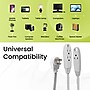 GoGreen Power 8' Extension Cord, 3-Outlet, 16 AWG, White (GG-19608)~#|#~E477153F-289D-42C8-BC8D66FDA0CECE36_sc7
