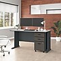 Bush Business Furniture Cubix 60W Desk with Mobile File Cabinet, Slate/White Spectrum (SRA003SLSU)~#|#~E47D988B-3F6A-464B-BD38D2D1F409CD98_sc7