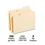 Staples 30% Recycled Reinforced File Folders,1/3-Cut Tab, Letter Size, Manila, 250/Box (ST502677/502677)~#|#~E487AE0C-588C-4106-824B72688CB3D3B8_sc7