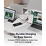 Plugable 0.5 ft. USB-C to USB-C Charging Cable, Male to Male, Black, 5/Pack (USBC-CCS5X)~#|#~E4A1A87E-C625-4631-919E1471A673FF47_sc7