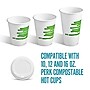 Perk™ Eco Compostable Plastic Hot Cup Lid, 10/12/16 Oz., White, 500/Carton (PK56218CT)~#|#~E4C354B5-ED20-4401-A57E1C902787CB73_sc7
