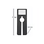 Nahanco Deluxe Plastic Size Divider, Black, 50/Pack (D220B)~#|#~E4DE2637-34D9-43B4-B4DD9F58C48BB01A_sc7