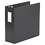 Universal 4" 3-Ring Non-View Binders, D-Ring, Black Suede (UNV20706)~#|#~E4E7AE49-529D-4402-A2E13EB5F7404641_sc7
