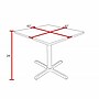 Regency 42-inch Square Table with Cain Base & 4 Zeng Stack Chairs, Gray (TB4242GY44GY)~#|#~E4F9092E-DBA9-4E19-9B5A07167A3501F9_sc7