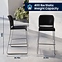 Flash Furniture Hercules Kenai Classic Plastic Stacking Full Back Bar Stools, Black, 3-Pieces (3RUT239AHBSBKCR)~#|#~E5236A7D-7F26-4995-B392759C6F9ADC16_sc7