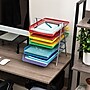 Mind Reader 5-Compartment Metal Desk Tray, Multicolor (5TPAPER-ASST)~#|#~E53CDA84-0C12-467B-9A7DECAECDB28BA4_sc7