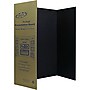 Enday Emraw Tri-Fold Presentation Board, 36" x 48", Corrugated, Black, 4/Pack (EDY11564)~#|#~E53D1428-FF99-4D98-BE490273BC47FF7F_sc7