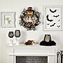 Nearly Natural Halloween Skull in Plaid Mesh Wreath, 24" (W1208)~#|#~E573F0EB-085F-4922-ACD3DEA4C59D336E_sc7