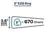 Avery Durable 3" 3-Ring View Binders, EZD Ring, White 6/Pack (09701)~#|#~E57699BB-34AC-4CBD-90781073A4381730_sc7