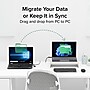 Plugable 6.6' USB Data Transfer Cable with USB-C Adapters (USBC-TRAN)~#|#~E57B264A-DCB0-423D-8E528675FC79927F_sc7