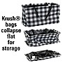 Household Essentials Everyday Krush 13-Gallon Collapsible Laundry Bag, Polyester, Black (2231-1)~#|#~E591BA91-2022-4443-A0D0638C9E89EF7A_sc7
