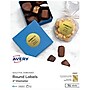 Avery Easy Peel Inkjet Embossed Foil Round Labels, 2" Dia, Gold, 96 Labels/Pack (22831)~#|#~E597095B-B341-427B-9C0E9301EA25D33C_sc7