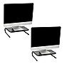 Mind Reader Ventilated Monitor Stand, Holds up to 44 lbs., Metal, Black, 2/Pack (2METMONST-BLK)~#|#~E5B09BFC-ECE9-4570-BD866590E1E64756_sc7