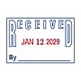 2000 PLUS Self-Inking "RECEIVED" Message Stamp, Red and Blue Ink (011034)~#|#~E5FB2840-48B4-436D-A2A3D3CA56144B1B_sc7