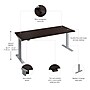 Bush Business Furniture Move 40 Series 72"W Electric Height Adjustable Standing Desk, Mocha Cherry/Cool Gray (M4S7230MRSK)~#|#~E609B229-BF45-4F2F-8169BEB293C31C3D_sc7
