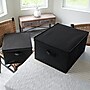 Household Essentials Extra Large Stackable Folding Fabric Storage Bin, 10" x 16"x 19", 52.64 Qt., Black, 2/Pack (7615-1)~#|#~E61B7A5B-97F8-48B7-94EBBFD8B59B0696_sc7