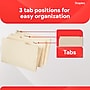 Staples Recycled File Folders, Legal Size, 1/3-Cut Tabs, Manila, 30% Recycled Paper Stock, 100/Box~#|#~E61EDA5B-3F59-4D85-905353E79F142E47_sc7
