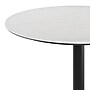 Flash Furniture Acadia 31.25" Round Wooden Dining Table with X-Base, White Faux Marble/Black Base (STRD31WMAT2222B)~#|#~E6235ACC-2386-4C26-9F5F14B021182F1E_sc7