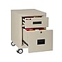 FireKing 2-Drawer Mobile Vertical File Cabinet, Letter/Legal Size, Lockable, Fire Resistant, 22.13"D, Parchment (2M1822-1PA)~#|#~E623C144-C8B3-43ED-995911828715DA6E_sc7