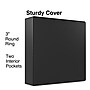 Staples 3" 3-Ring Non-View Binder, Black (26857)~#|#~E62A5AD5-9764-4979-89B84279322DE0B6_sc7