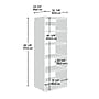 Sauder GarageCore 83"H Wall Cabinet with 5 Shelves, White (441365)~#|#~E63124E3-F87B-4EF1-8FFFED65F418B737_sc7