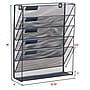 Staples 5-Pocket Metal Mesh Mountable Wall File, Letter Size, Navy Blue (ST63850)~#|#~E65FBC18-2573-4887-8CFF184F8BFE6F1D_sc7