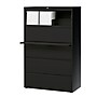Staples HL8000 Commercial 5-Drawer Lateral File Cabinet, Locking, Letter/Legal, Black, 36"W (21754D)~#|#~E65FFCD0-46B5-462D-85BAF1B4A143F524_sc7