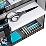 Mind Reader 8-Compartment Stackable Metal Desk Organizer, Black (MAGSHELF-BLK)~#|#~E66E6292-E66B-418E-BA5E986D10AC18EE_sc7