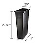 Coastwide Professional™ Slim Plastic Trash Can with no Lid, Black, 23 Gal. (CW50718)~#|#~E6BEF947-9A60-4900-9CEA5607ED158CDF_sc7