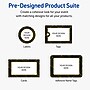 Avery Black with Gold Pattern Matte Blank Card, White, 20/Pack (S00-ETV)~#|#~E6CDEA5D-79AB-4D85-9EA24870C888A211_sc7