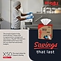 WypAll GeneralClean X50 Cloth Cleaning Wipers, 12.5" x 9.1", White, 168 Wipers/Box, 10/Carton (83550)~#|#~E6FC16D1-C359-4437-991E74B2AF19E9EB_sc7