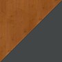 Bush Business Furniture Cubix 48"W Corner Desk with Return and Mobile File Cabinet, Natural Cherry/Slate (SRA005NCSU)~#|#~E715E95A-6060-4B38-ACEF5C3A58F4DD21_sc7