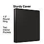Staples 1 1/2" 3-Ring View Binders, Black, 12/Pack (23727/21687)~#|#~E71C8206-317E-4DA4-8151FE03A29BDA63_sc7