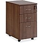 Lorell Essentials 3-Drawer Mobile Vertical File Cabinet, Letter/Legal Size, Lockable, 28.4"H x 15.5"W x 22"D, Walnut (LLR69983)~#|#~E723EA54-CD0A-40BE-A92C46D464601379_sc7