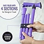 HealthSmart Adjustable Single Point Derby Handle Folding Cane, Lavender (502-1313-1110)~#|#~E758E304-0F7F-4CCF-B38D233B27A2942A_sc7