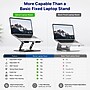 Uncaged Ergonomics Adjustable Swivel Laptop Stand for Desk, Steel, 360° Rotation, Up to 16", Black~#|#~E75C73EE-314D-41FA-8EF8009DEC7899F4_sc7