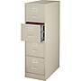 Staples Commercial 4-Drawer Vertical File Cabinet, Letter Size, Lockable, 51.97"H x 14.9"W x 26.5"D, Putty (59597/25410)~#|#~E7640BF1-1BC7-4E27-833B51C2751DD4FC_sc7