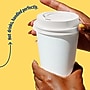Perk Plastic Hot Cup Lids, 500 Count Bulk Disposable Coffee Cup Lids for 10–16 Oz Paper Hot Cups, White~#|#~E76597A1-3540-42BA-8247A4123B8EB374_sc7