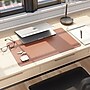 Smead Small Vegan Leather Anti-Slip Desk Pad, 23.6" x 13.7", Brown (64837)~#|#~E7907B5A-9670-4F0C-8EBABBAA694153AC_sc7