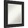 Amanti Art Ridge Black Frame Wall Mirror, 25.5" x 21.5" (A42674593059)~#|#~E796B306-6143-467C-AB9C233B9D1986A8_sc7