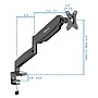 Mount-It! Adjustable Single Monitor Desk Mount with Gas Spring Arm, Up to 32" Monitor, Black (MI-1881BLK)~#|#~E7AB3114-4F07-4F66-96E512BC122D4587_sc7