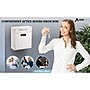 AdirOffice Steel Large Wall Mounted Interoffice Mailbox Drop Box, Combination Lock, White (631-04-WHI-KC)~#|#~E7D3B6EC-6200-4B06-BFDD457B5EC10399_sc7