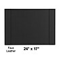Staples TECH Refillable Faux leather Desk Pad with Side Rail, 24" x 17", Black (ST45058-CC)~#|#~E7D66098-EB7F-4CED-87E535282D5DAF61_sc7