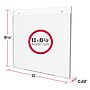 Deflect-O Classic Image Sign Holder, 8.5" x 11", Clear Plastic (68301)~#|#~s0248157_sc7
