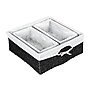 Household Essentials Woven Storage Wicker Basket, Black, 3/Set (HE1099)~#|#~E7EA9906-9A57-4A3D-88520BCD4CC17E82_sc7