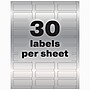 Avery PermaTrack Metallic Laser Asset Tag Labels, 3/4" x 2", Silver, 30 Labels/Sheet, 8 Sheets/Pack, 240 Asset Tags/Pack (61524)~#|#~E7F024A7-E602-4C21-A93D70AC8680ED85_sc7