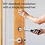 Level Lock + Connect WiFi & Bluetooth Replacement Deadbolt Smart Lock, Satin Nickel (C-F12U-S1)~#|#~E7F9ACBB-52EA-490E-9ED2D7D0B92E022D_sc7