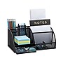 Mind Reader 7-Compartment Metal Desk Organizer File and Accessory Storage, Black (JOEORG-BLK)~#|#~E812DAA3-17E6-48AA-A3C6DB7BD3AFF372_sc7